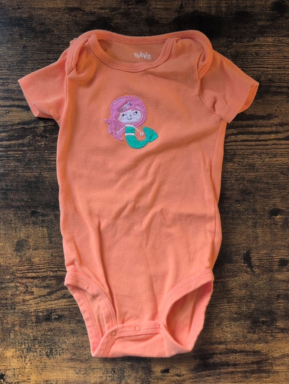5/$25 Pekkle Coral Mermaid Onesie Bodysuit 18M